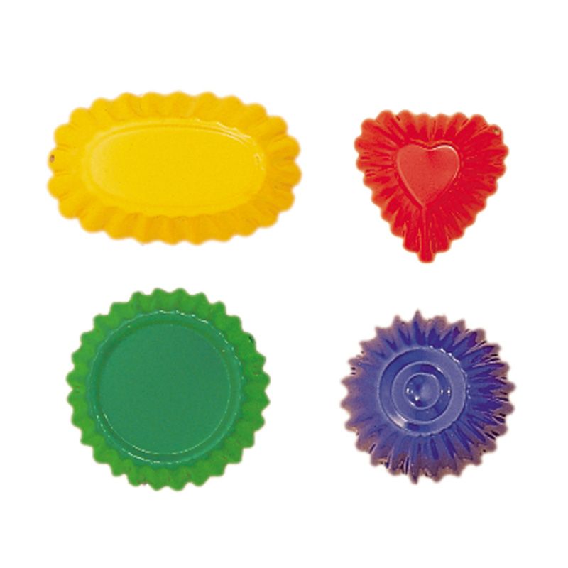 Lot de 4 petits jeux de plage en métal Glückskäfer