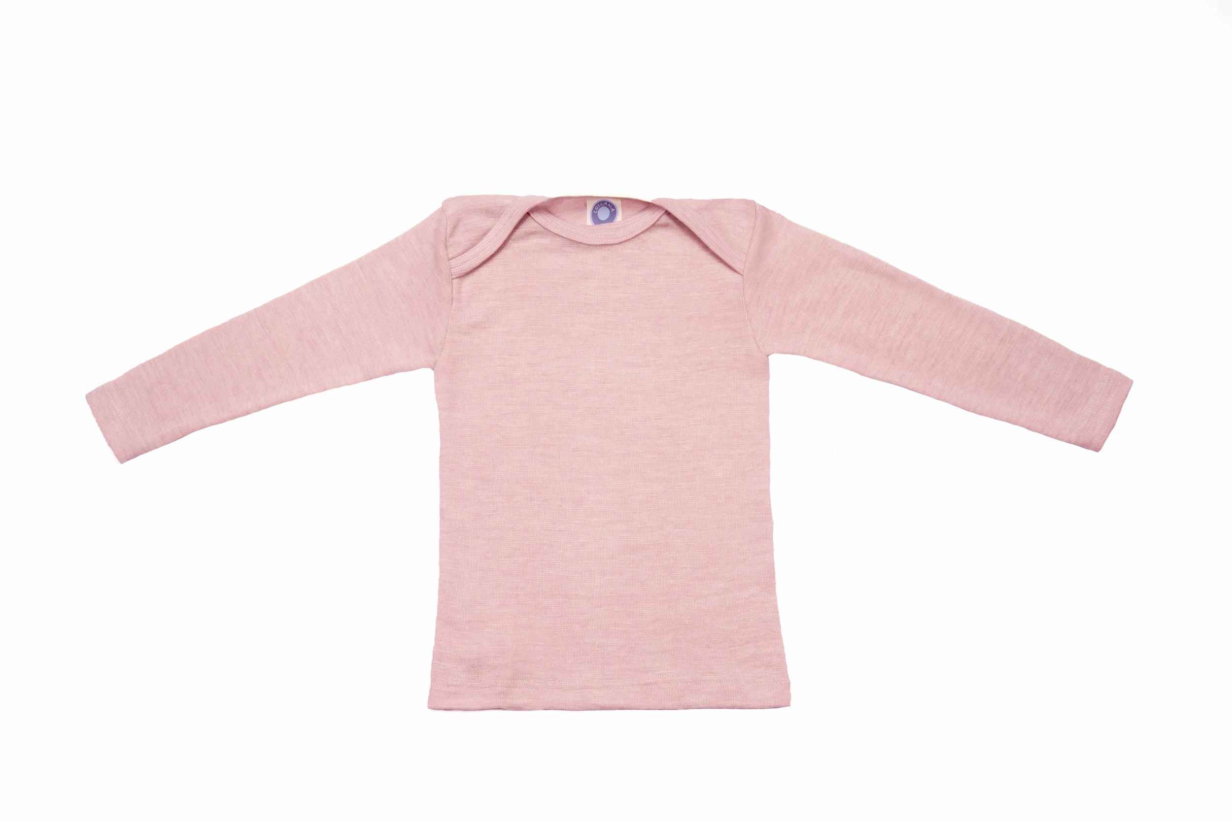 Cosilana T-shirt manches longues laine/soie rose chiné -71033-262