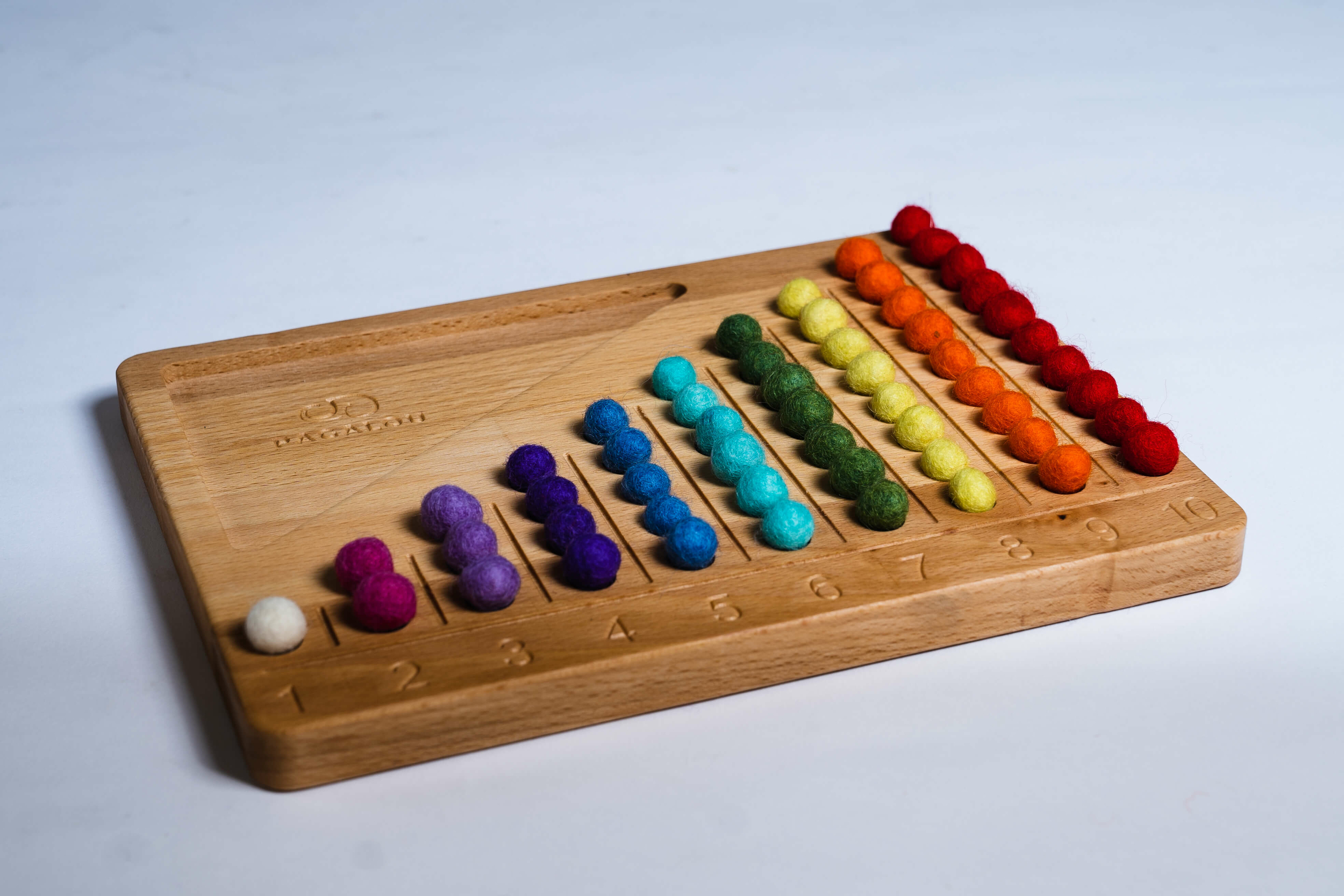 Apprendre à compter 1 à 10 et 55 billes colorées Pagalou Toys  (3)