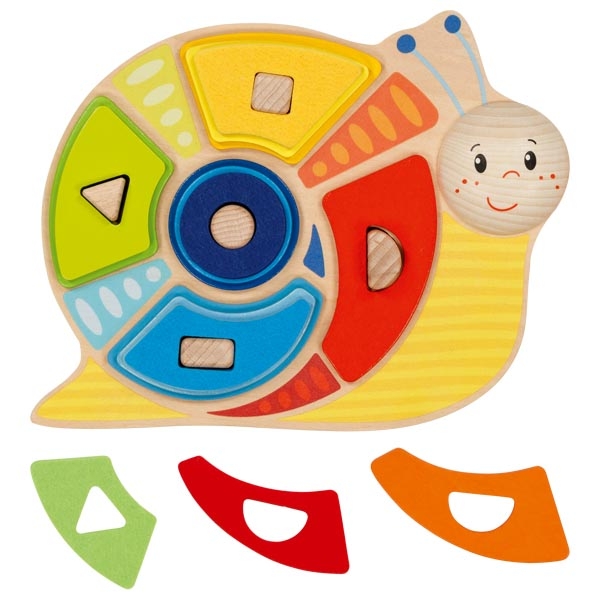 58399_Jeu assortir les formes et les couleurs Escargot GOKI