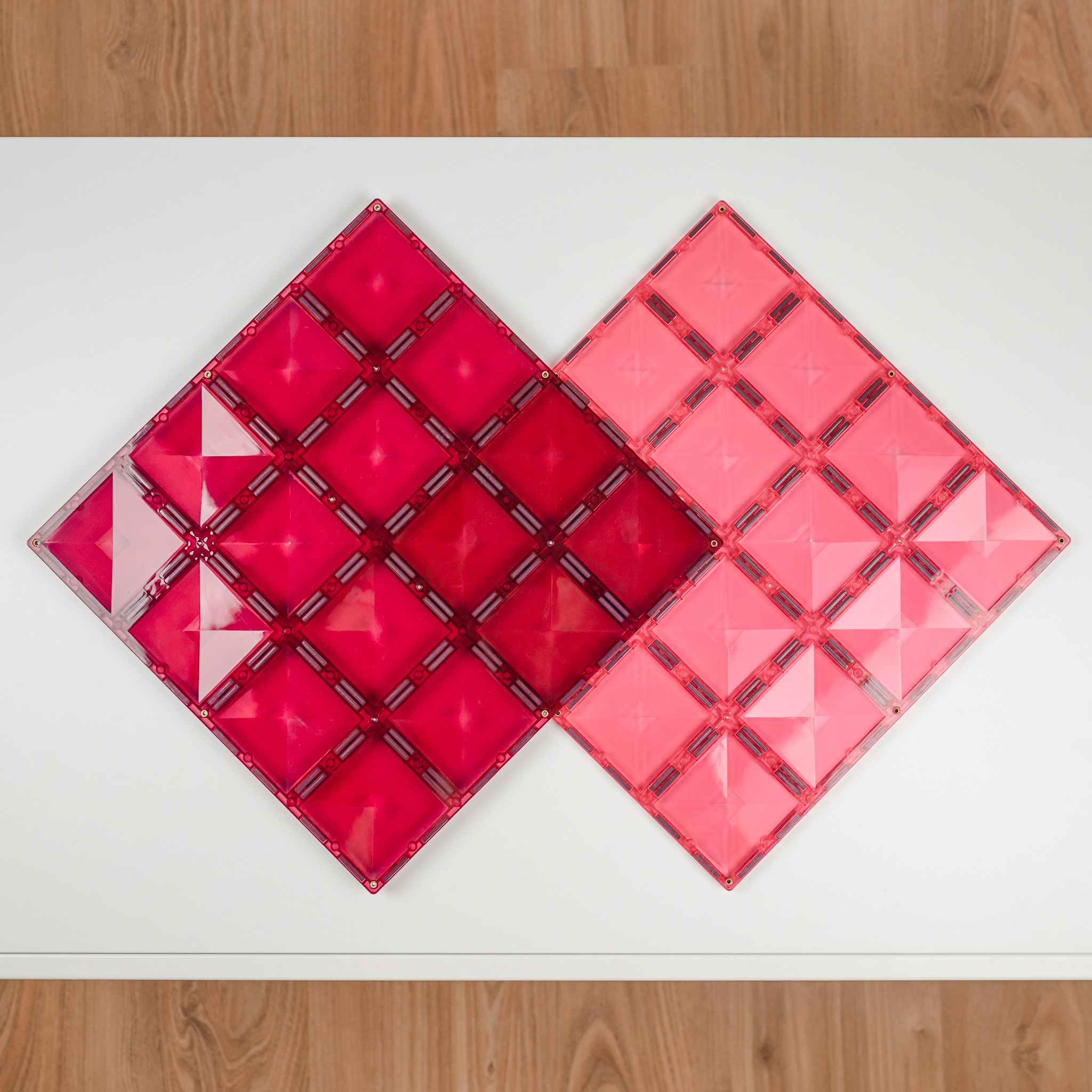 Connetix 2 Plaques magnétique Pink - Berry 30 x 30cm 3