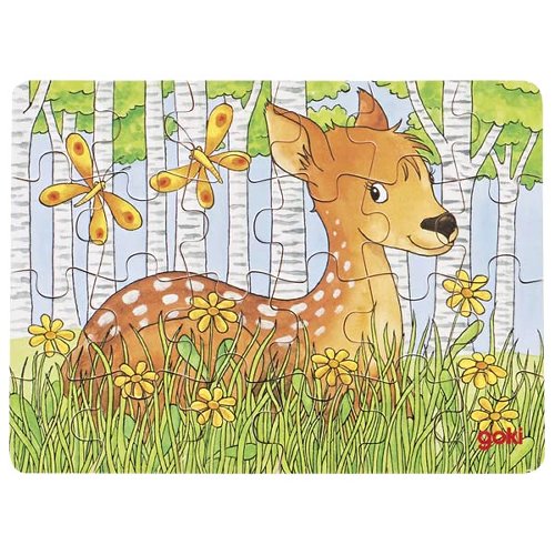 Puzzle en bois Bébés animaux GOKI