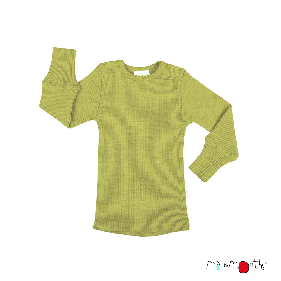 T-shirt manches longues 100% coton - jaune