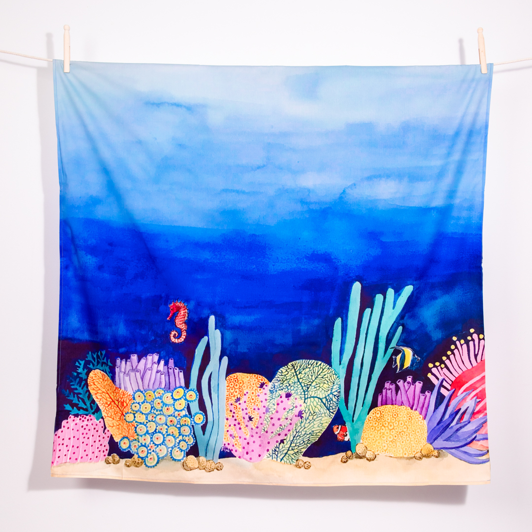 WonderCloths Drap de jeu et de décoration Coral Reef