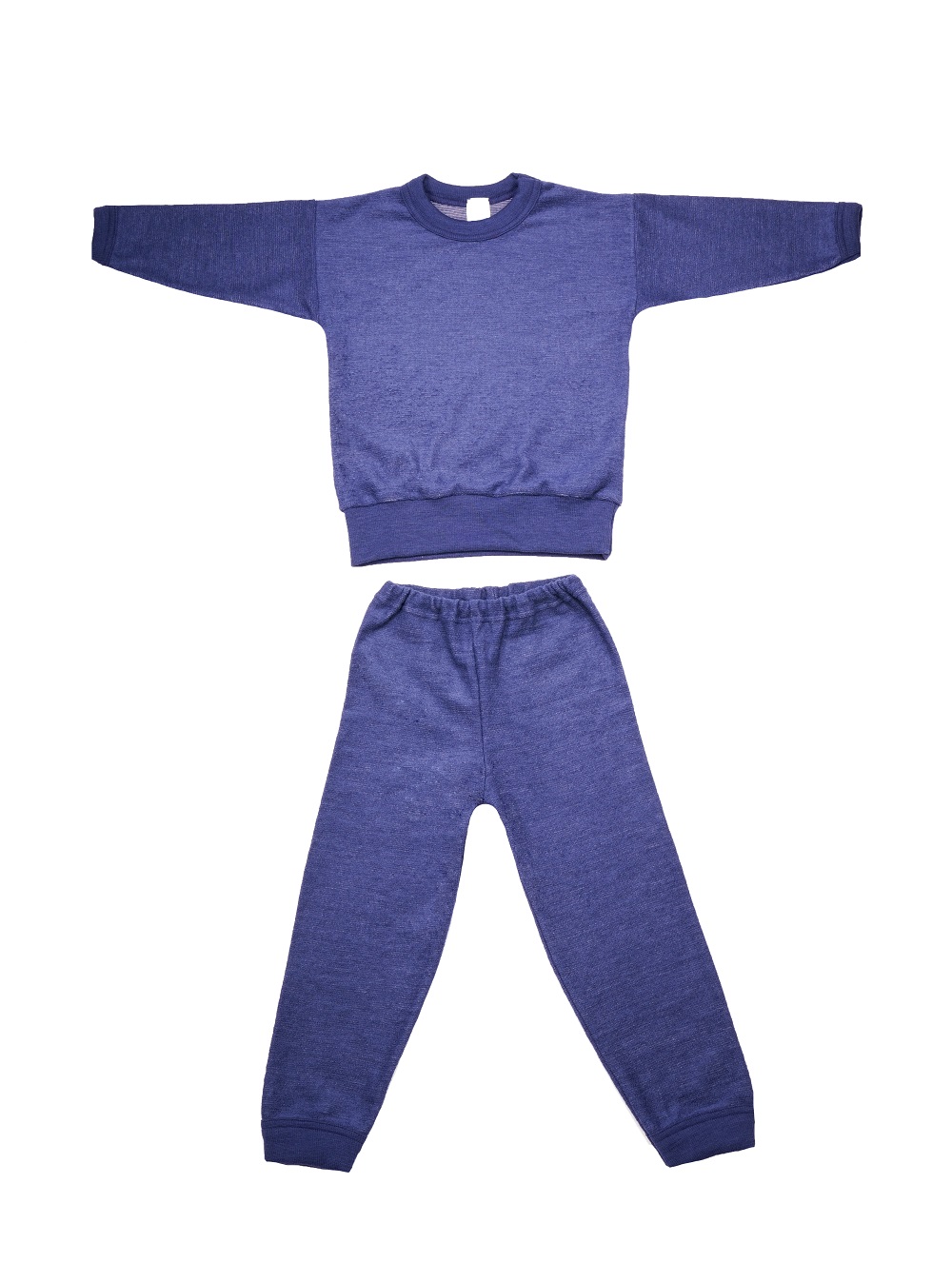 Cosi-45291 COSILANA Pyjama 2 pièces en laine Bleu