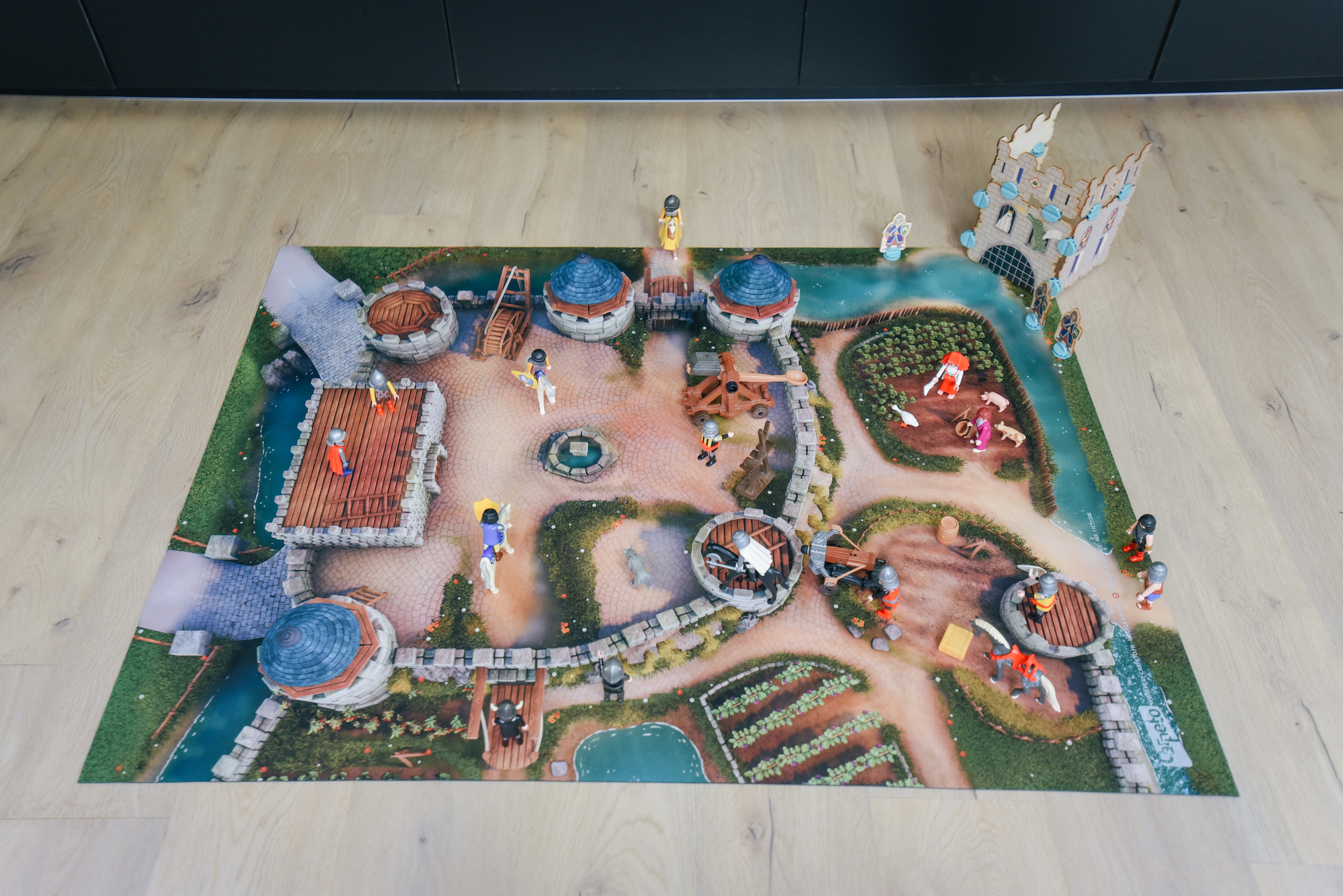 Tapis de jeu enfant Carpeto Circuit Urbain Moyen Modèle 120x80 cm