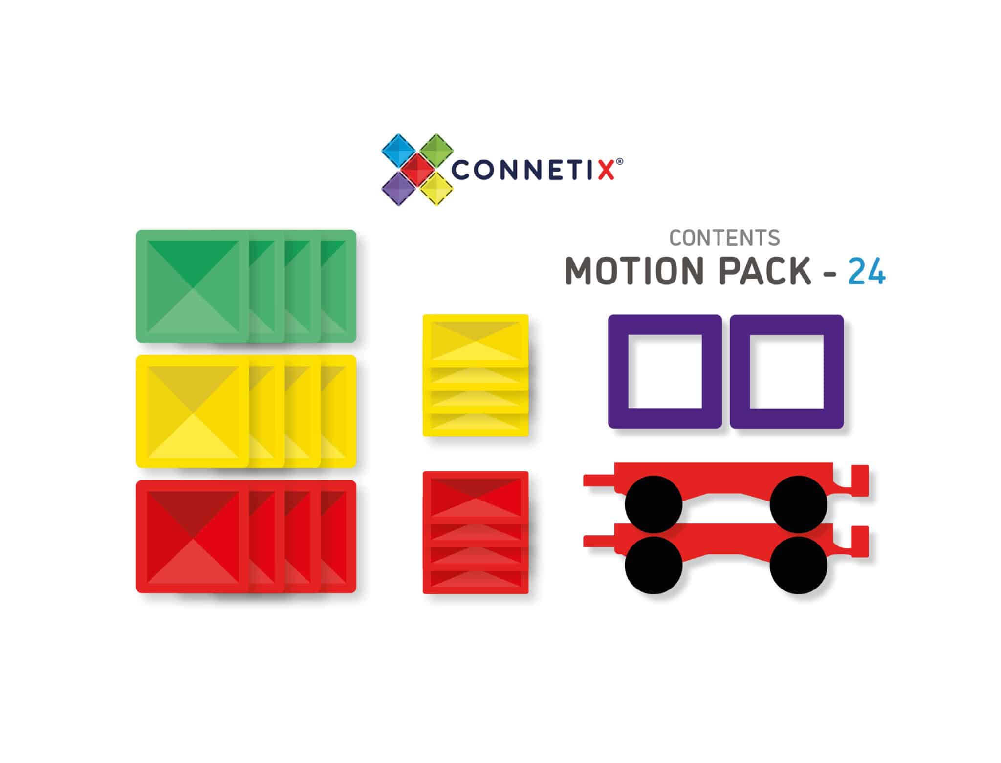 Connetix Tiles En mouvement 24 pièces 8