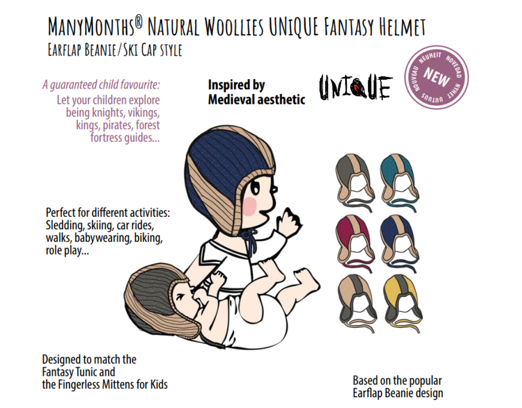 ManyMonths Bonnet en laine Helmet Fantasy - coloris 2023
