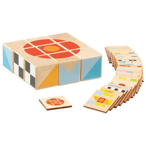 58387_Jeu de puzzle - Combinaisons de formes et de couleurs GOKI