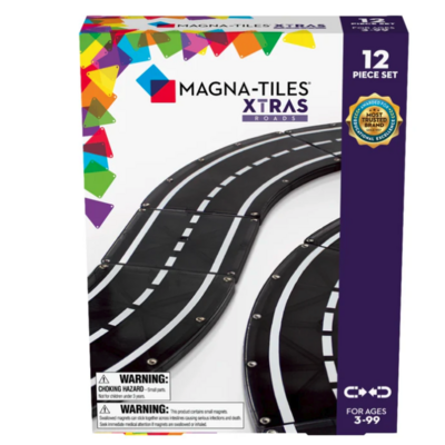 Magna Tiles Jeu magnétique Xtras Route - Lot de 128
