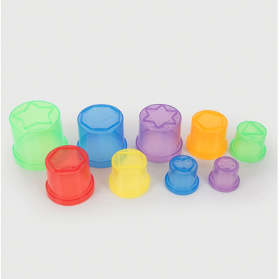 Tickit Gobelets à empiler pour le jeu sensoriel Eau et Sable - Lot de 9 11