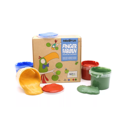 Neogrün Peinture à doigts Aki - Lot de 4 pots8