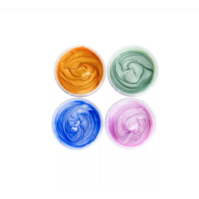 Neogrün Peinture aux doigts Mika - Vegan et avec Paillettes - Lot de 4 5