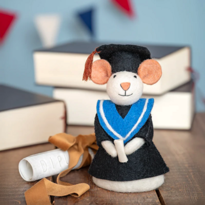 Souris de décoration Admis !! en feutrine de laine - Sjaal met Verhaal2