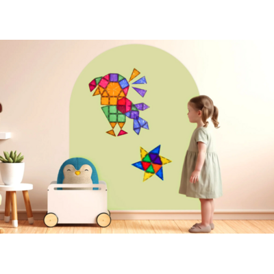 Cleverclixx Tableau magnétique Murale Autocollant 95 x 75cm - Soft Olive3