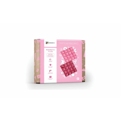 Connetix 2 Plaques magnétique Pink - Berry 30 x 30 cm