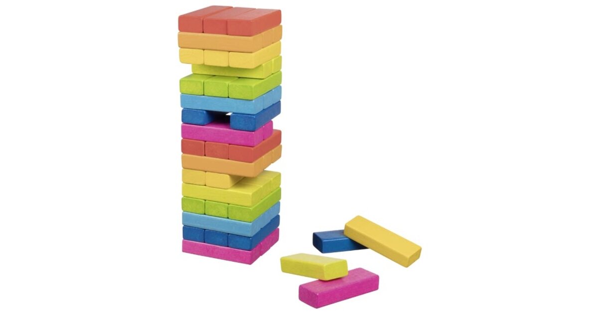 Tour Chancelante En Bois GOKI - Jeu D'équilibre Pour Enfants, Neuf, Référence HS530
