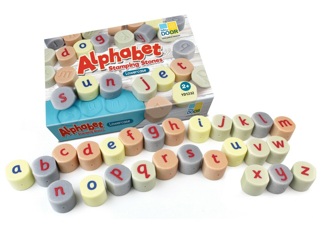 Tampons Alphabet Minuscules Learning Resources – 34 Pièces, Lettres Et Ponctuation, Boîte De Rangement – Dès 3 Ans