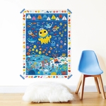 Poppik Poster Créatif La mer + 150 Autocollants