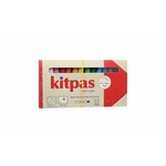 Kitpas Crayons de cire  - Lot de 12 couleurs multisurfaces et vitres