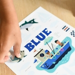 Poppik Mini Poster La mer + 26 autocollants repositionnables 3-8 ans 4