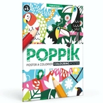 Poppik Poster à colorier Jungle Dès 5 ans