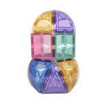 Cleverclixx Small curved Dome Pack Magnetic tiles - Lot de 34 7