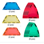 Learn & Grow Jeu magnétique Dome pack arc-en-ciel - 18 pièces 1