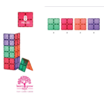 Learn & Grow Jeu magnétique Pack de grands carrés - Lot de 8 22