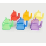Tickit Entonnoirs translucides arc-en-ciel - Lot de 6