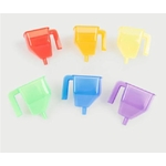 Tickit Entonnoirs translucides arc-en-ciel - Lot de 6 3