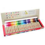 Kitpas Crayons de cire multisurfaces et vitres - Lot de 24 couleurs