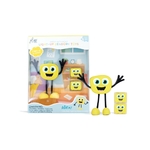 Glo Pals Personnage Alex Jaune + 2 cubes lumineux1 - Grande