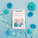 Bouteille de jeu sensoriel à remplir Glo Pals bleu1 - Grande