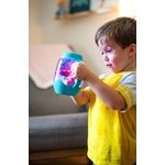 Bouteille de jeu sensoriel à remplir Glo Pals bleu2 - Grande