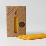 05101_Bougies Ambre 100% Cire d'abeilles Grimm's - Lot de 12
