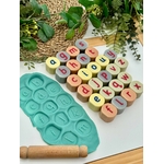 Pierres tampons alphabet minuscule Yellow Door - Lot de 26 5