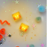 Glo Pals Cubes lumineux Daniel le Tigre - Lot de 44