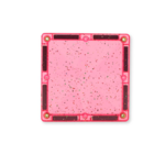 Cleverclixx Jeux magnétiques Glitter tiles pack - 16 tuiles pailletées Rose transparent6
