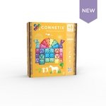 Connetix Jeu magnétique Château pailleté - Glitter castle pack 48 pièces10
