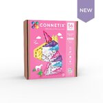 Connetix Glitter unicorn jeu magnétique Licorne pailletée 56 pièces6