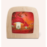 Carte à insérer pour Lampe Au fil des Saisons - Illustratrice Baukje Exler - Red Autumn2