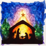 Carte à créer DIY – Nativité pour lampe Toverlux1