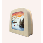 Carte à insérer pour Lampe Au fil des Saisons - Vogel Geluk - Sled Song1