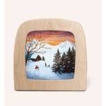 Carte à insérer pour Lampe Au fil des Saisons - Vogel Geluk - Sled Song2