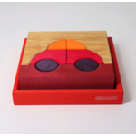 Jeu de construction puzzle voiture rouge Grimms6