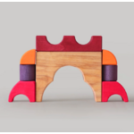 Jeu de construction puzzle voiture rouge Grimms8