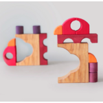 Jeu de construction puzzle voiture rouge Grimms7