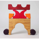 Jeu de construction puzzle voiture rouge Grimms1