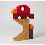 Jeu de construction puzzle voiture rouge Grimms3
